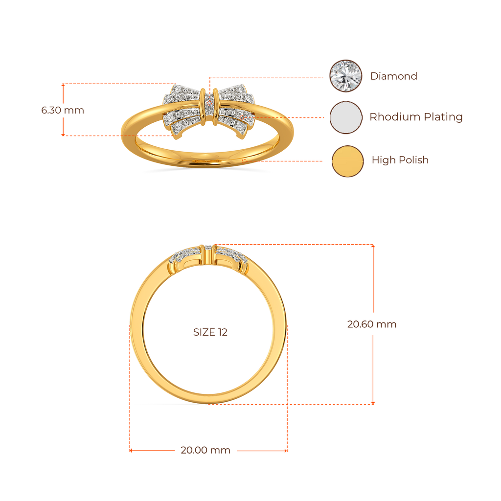 Tied in Light Diamond Rings image
