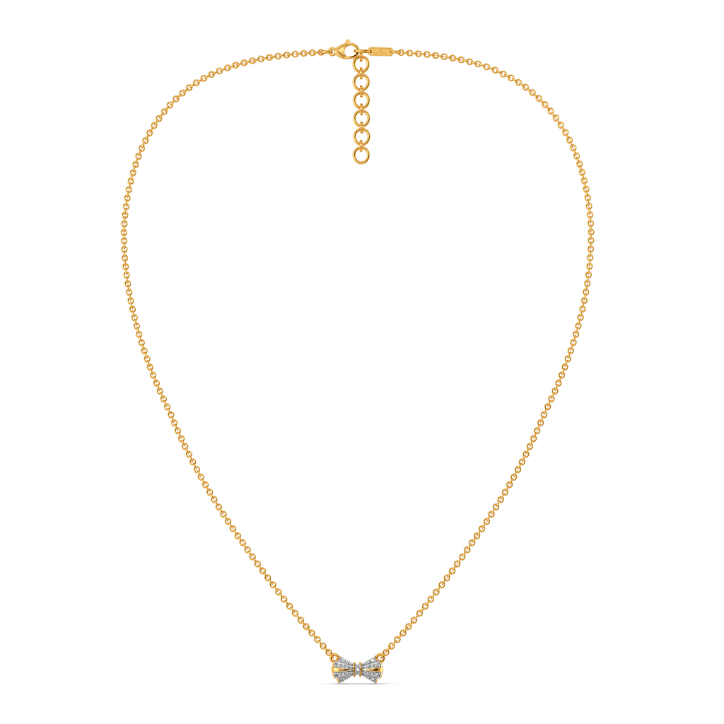 Tied in Light Diamond Necklaces