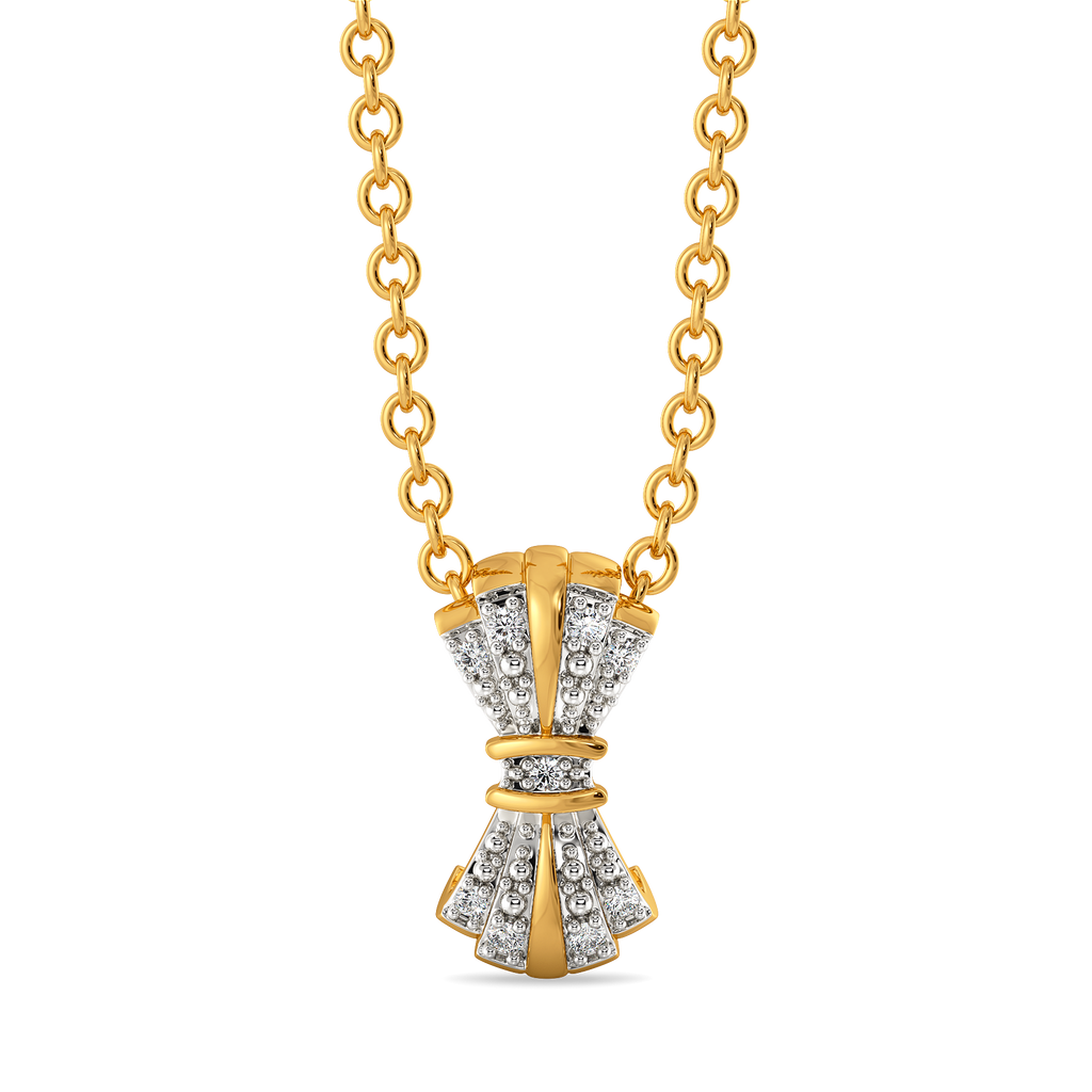 Tied in Light Diamond Pendants