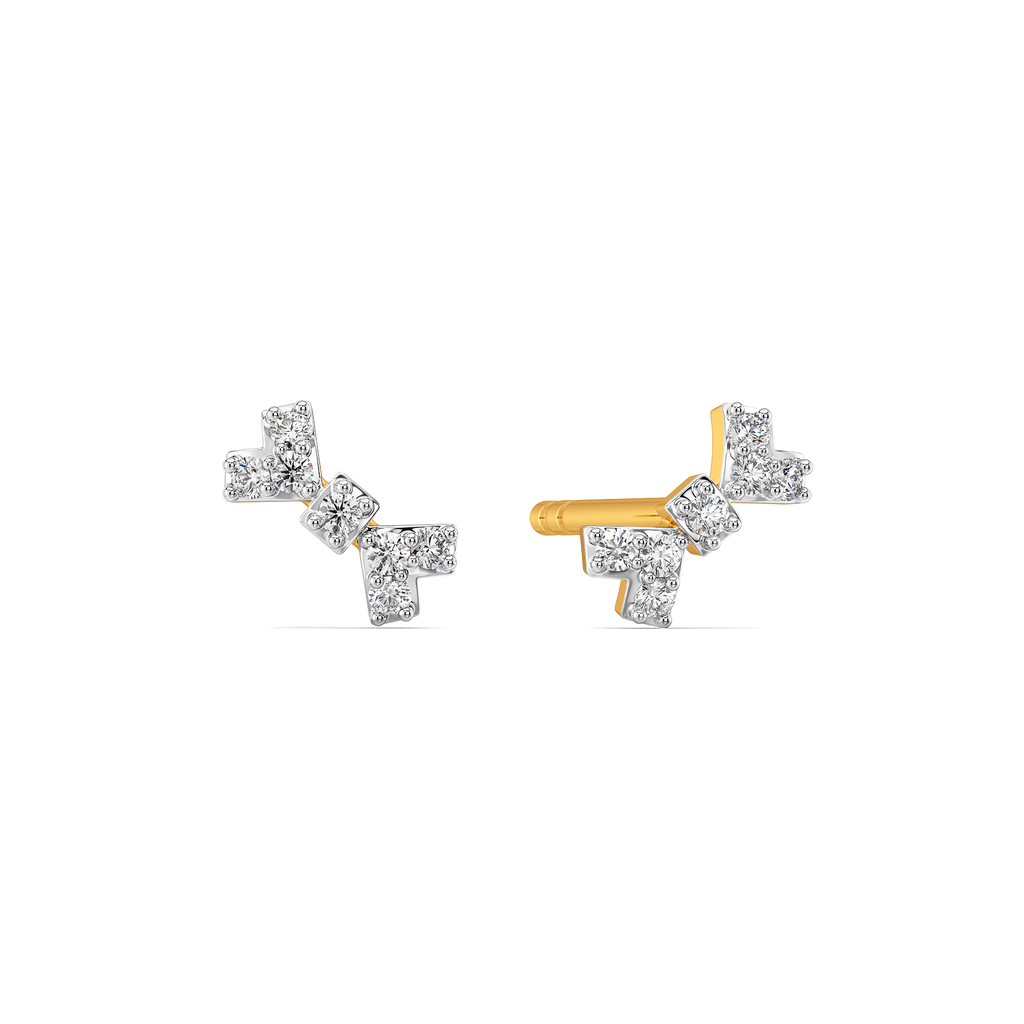 Tied in Light Diamond Earrings