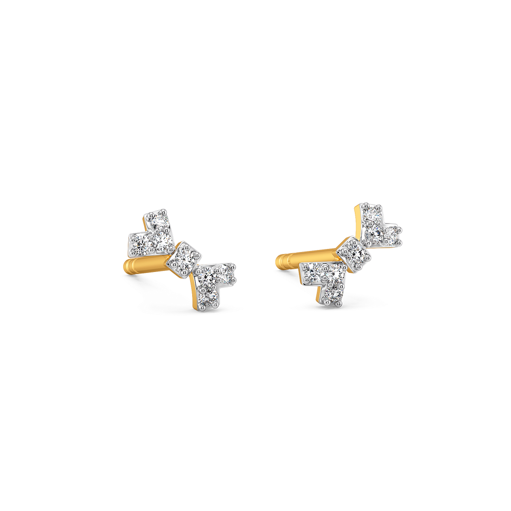 Tied in Light Diamond Earrings