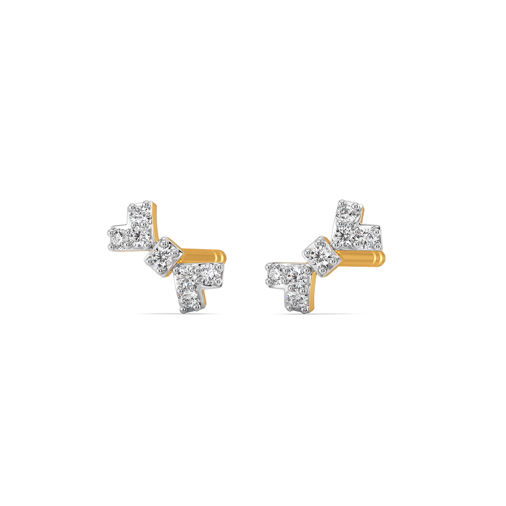 Tied in Light Diamond Earrings