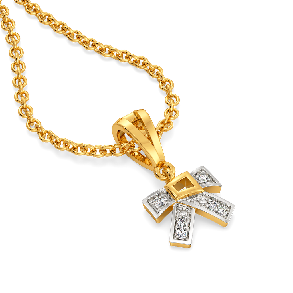Couture Knot Diamond Pendants