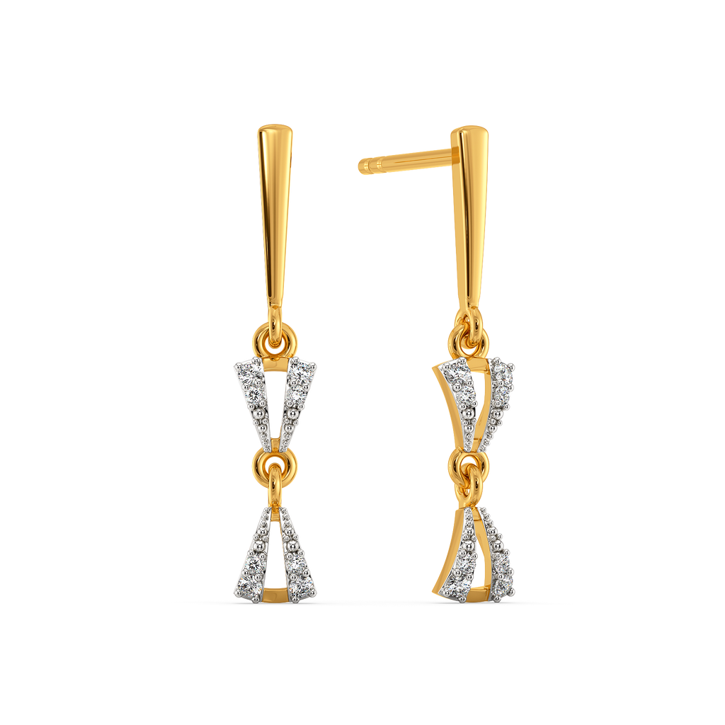 Sweetheart Knots Diamond Earrings