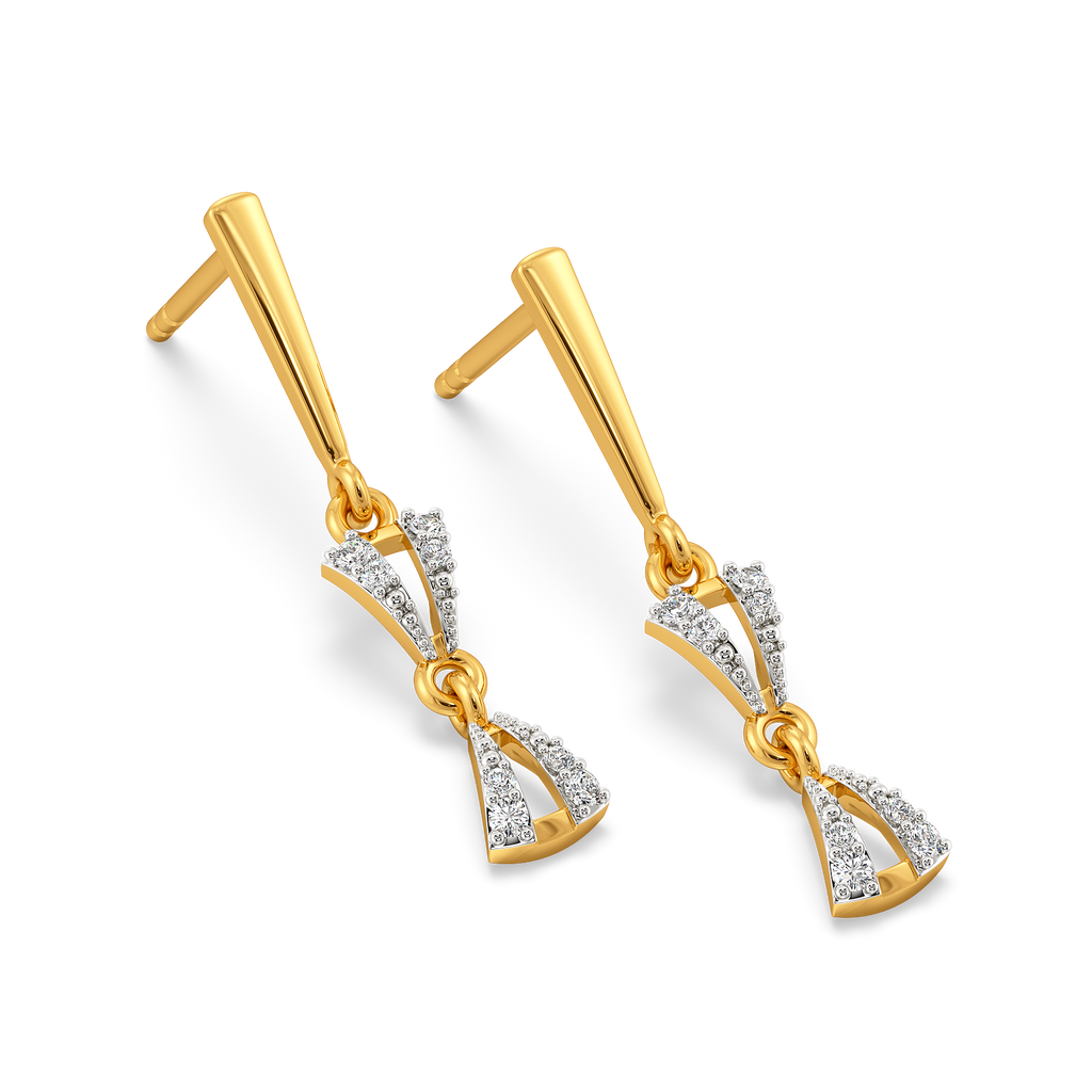 Sweetheart Knots Diamond Earrings