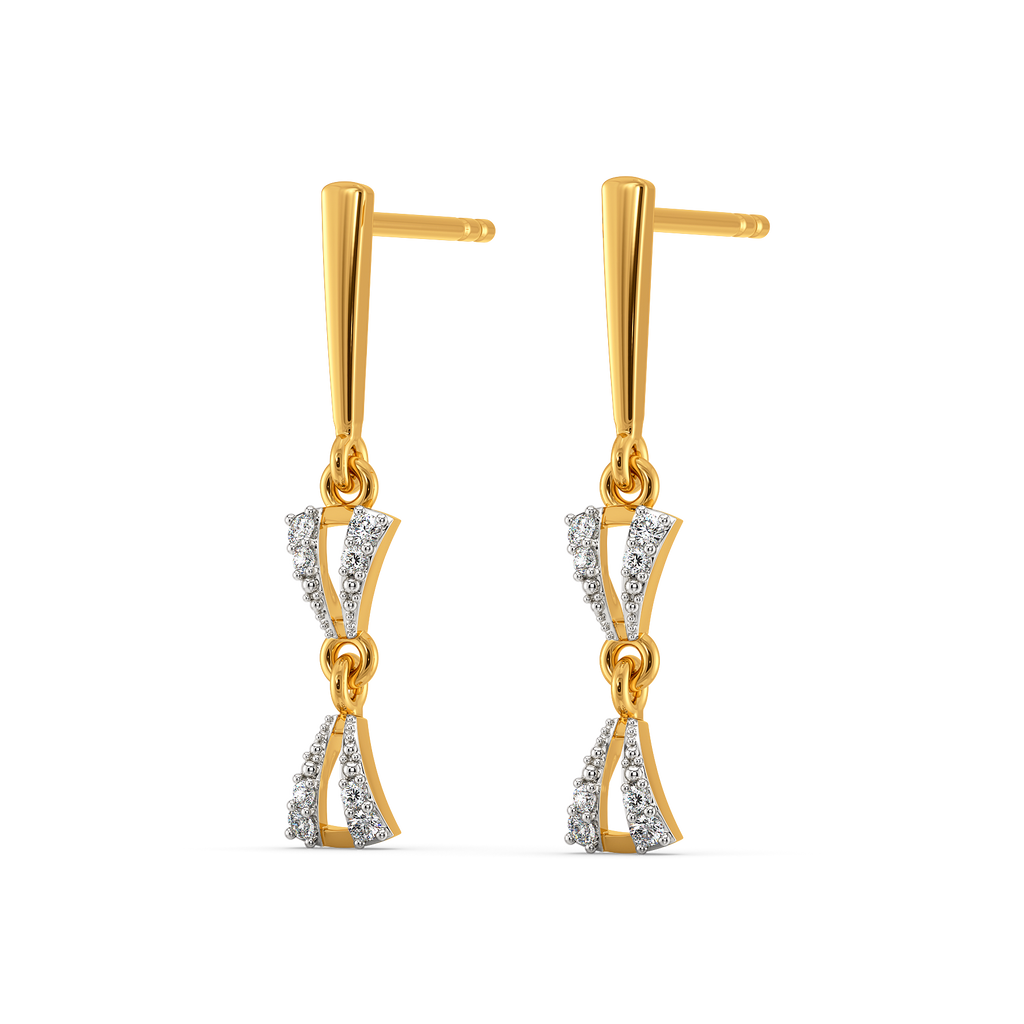 Sweetheart Knots Diamond Earrings