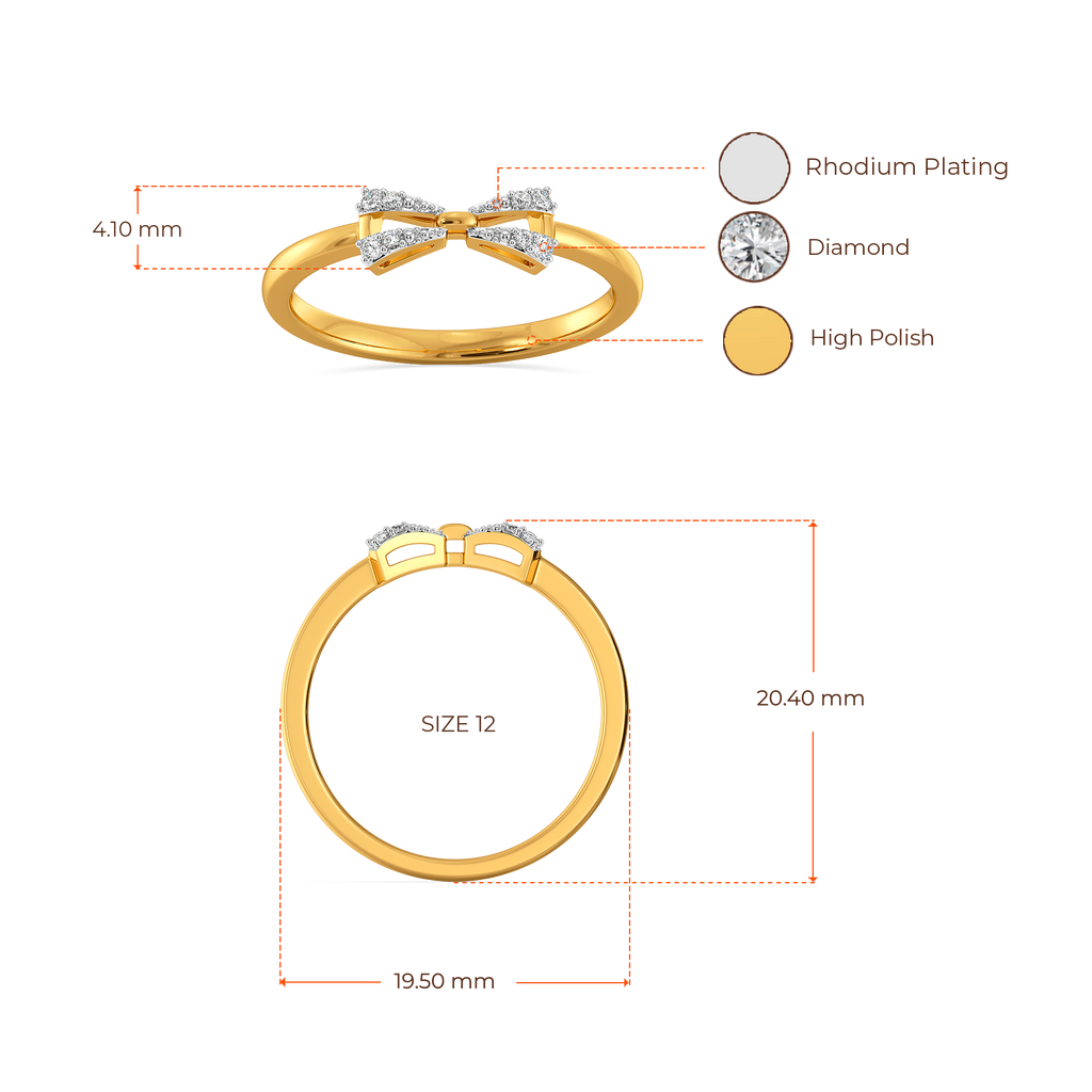 Sweetheart Knots Diamond Rings image