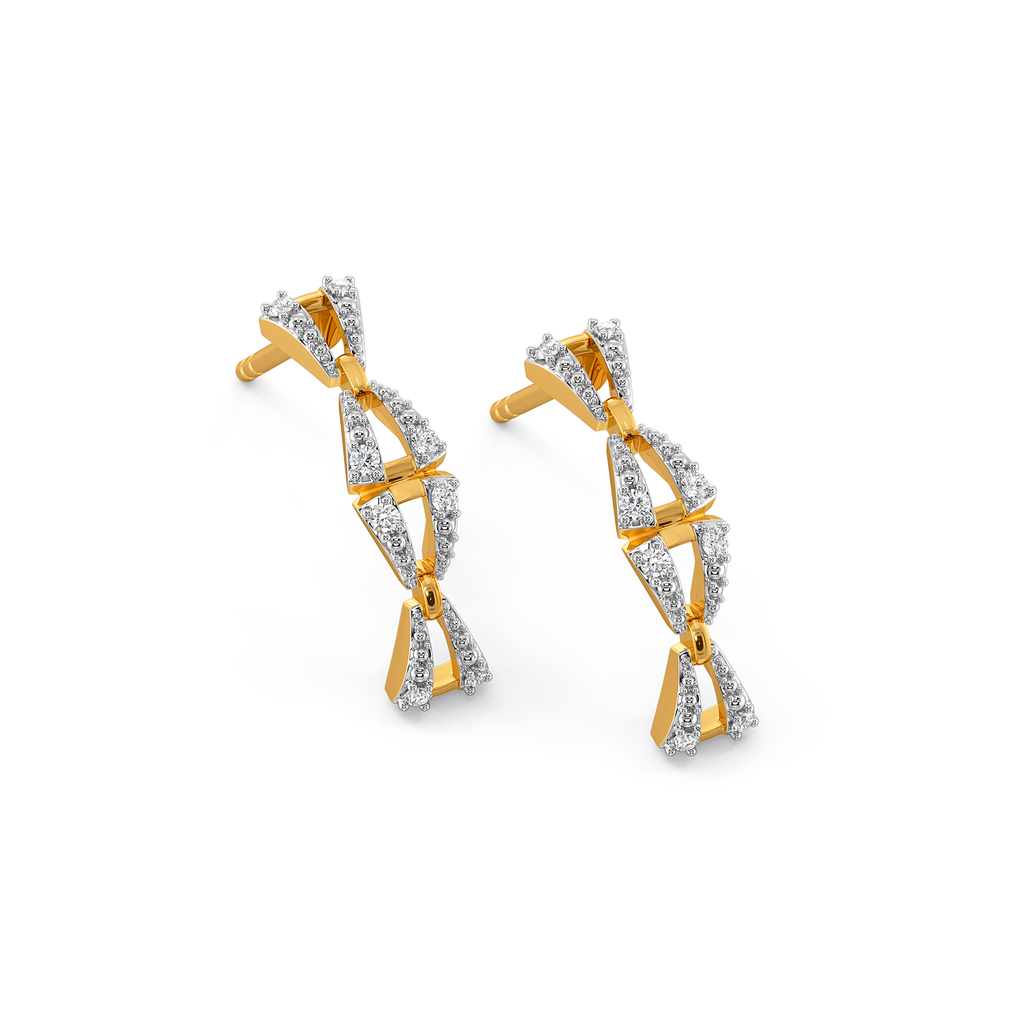 Sweetheart Knots Diamond Earrings