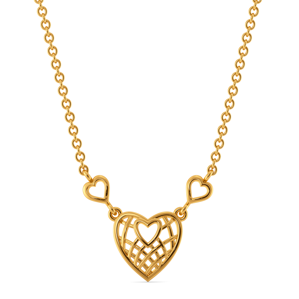 Hearts in Love Gold Necklaces