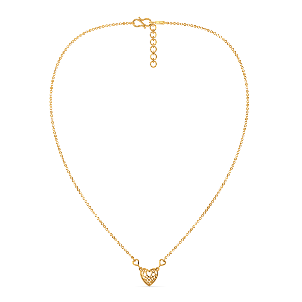 Hearts in Love Gold Necklaces