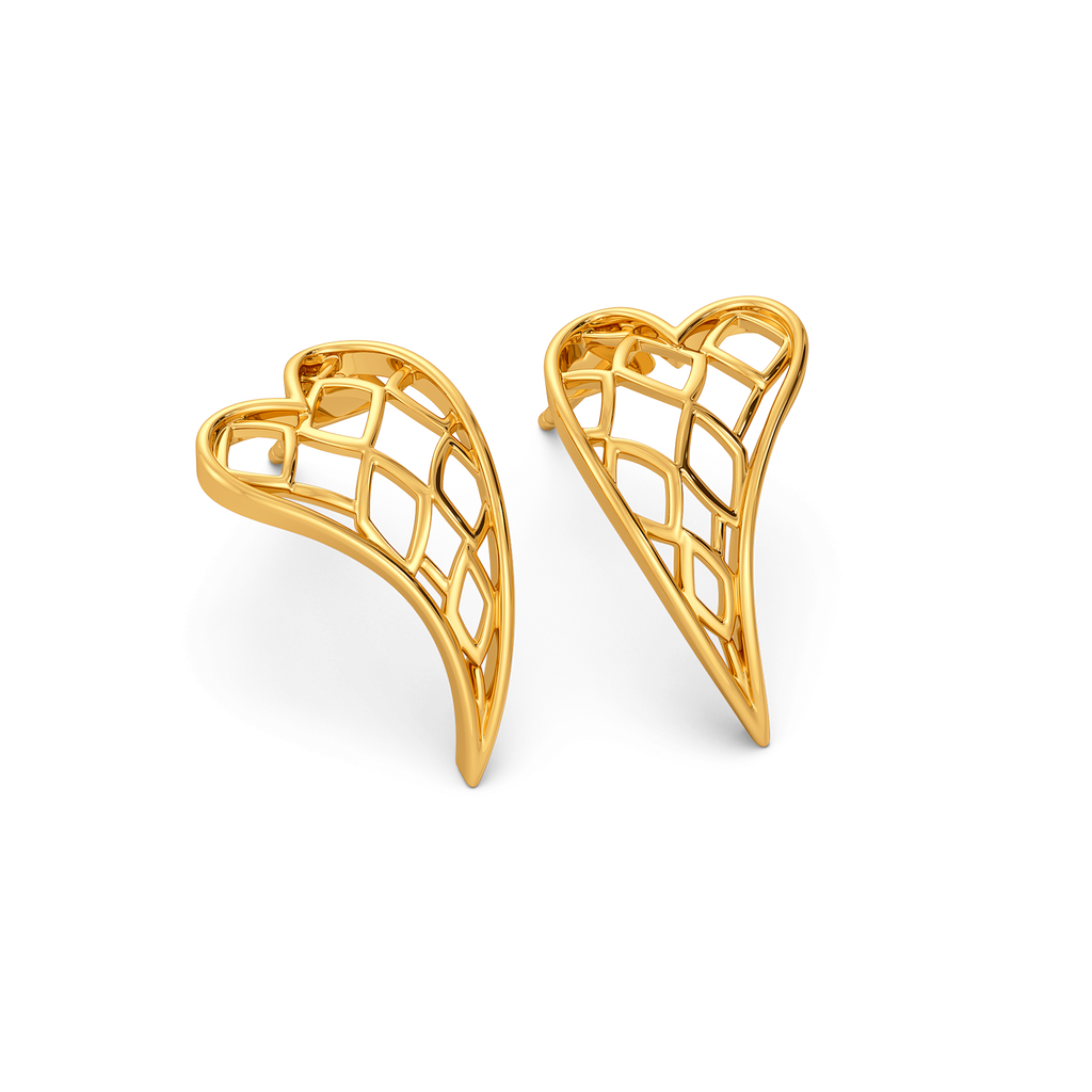 You are My Muse Gold Earrings