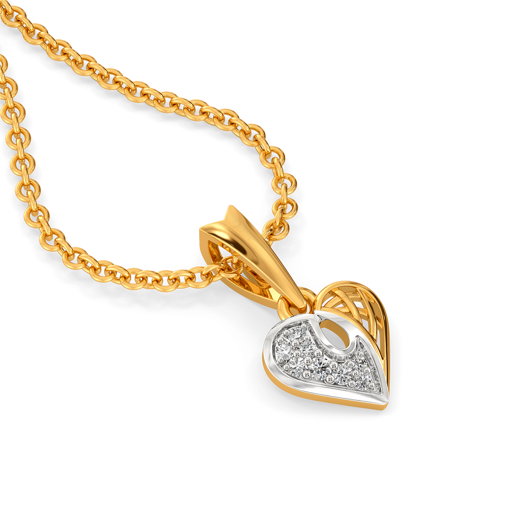 Heartbeat Diamond Pendants