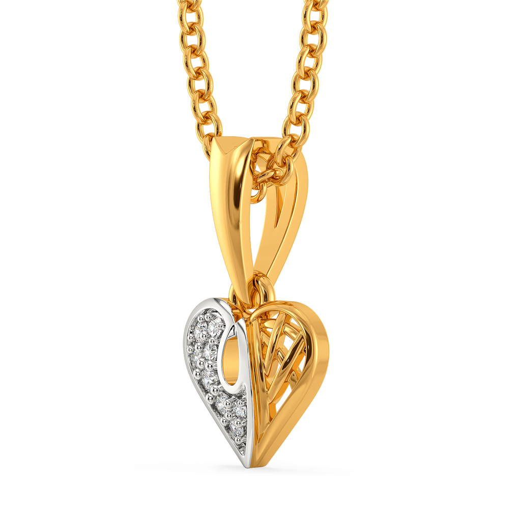 Heartbeat Diamond Pendants