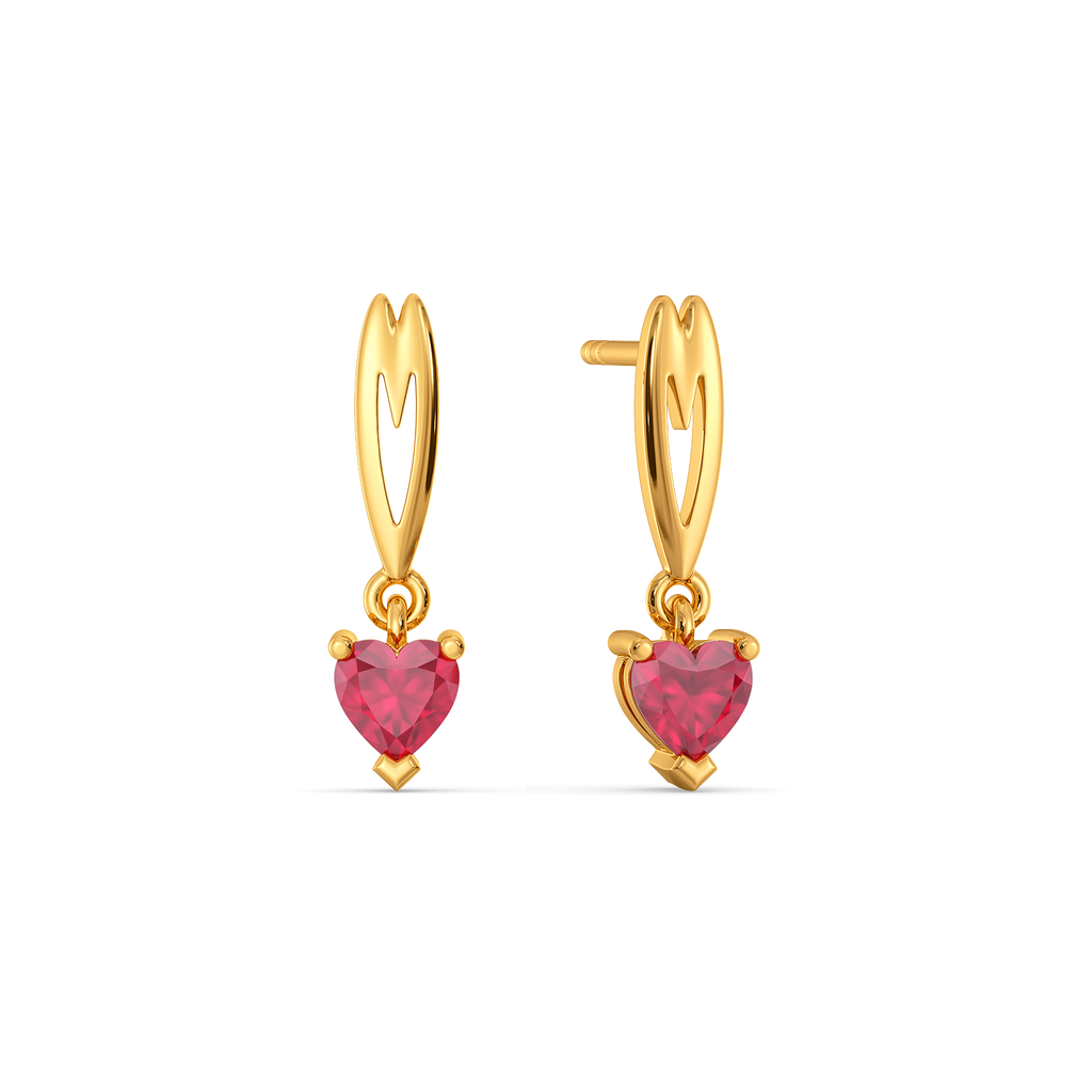 Piece of Your Heart Gemstone Earrings