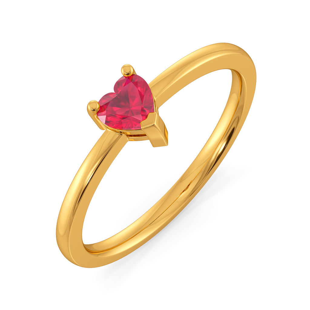 Piece of Your Heart Gemstone Rings