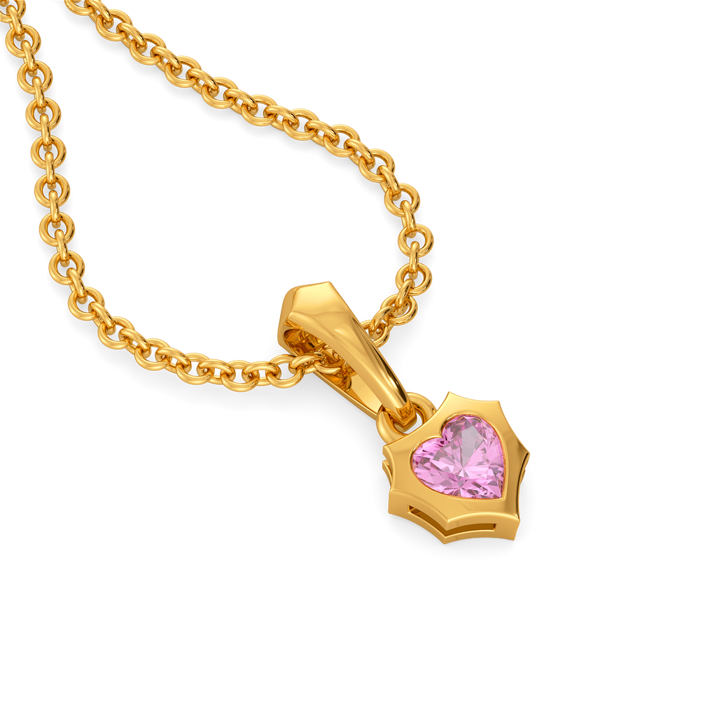 Pink Love Gemstone Pendants