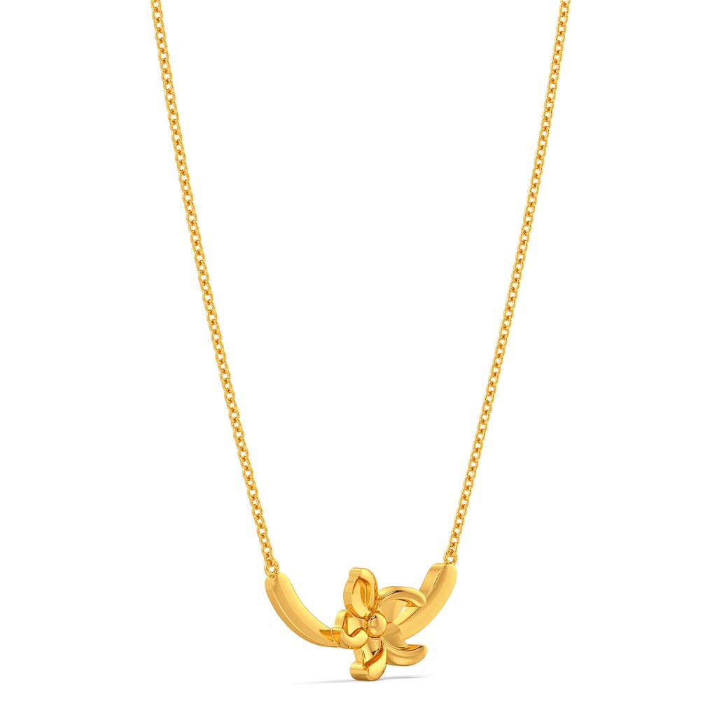 Morning Glory Gold Necklaces