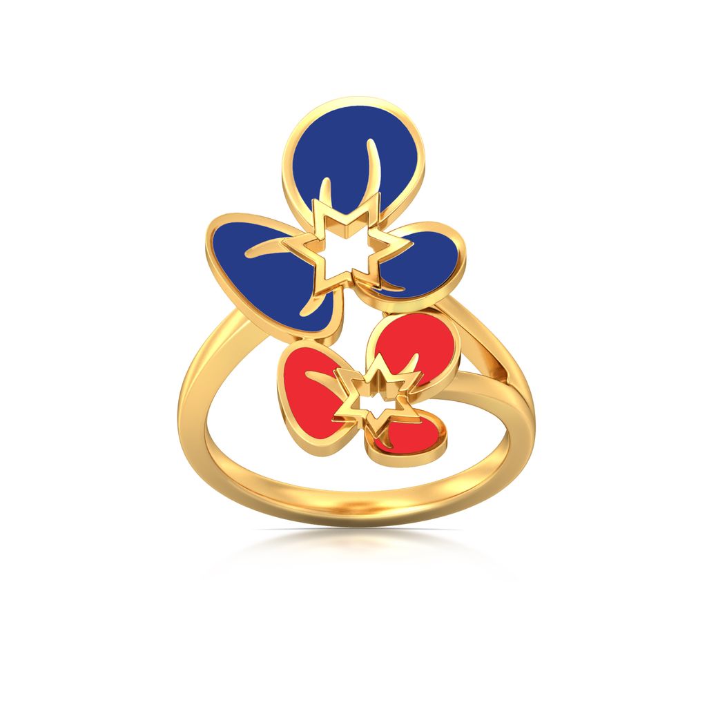 Flamboyant Florals Gold Rings alternate view 3