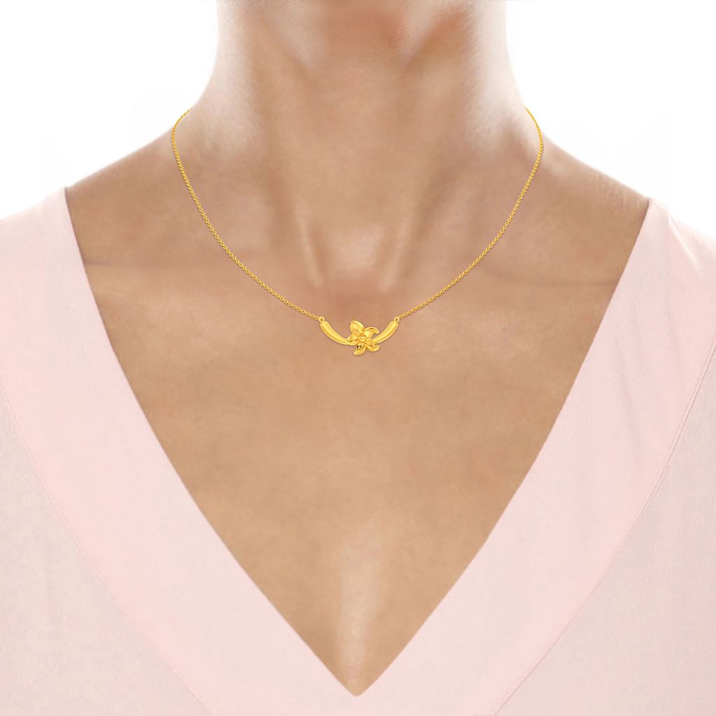Morning Glory Gold Necklaces