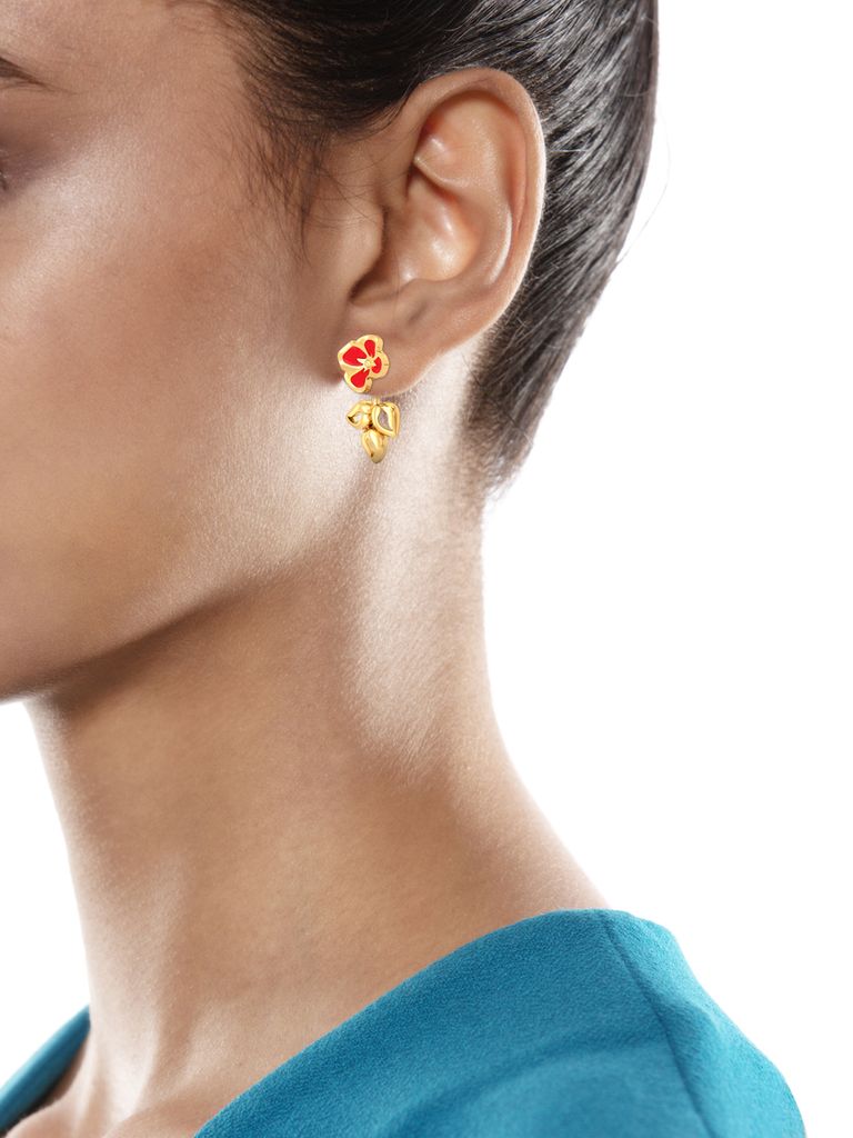 Retro Rose Gold Earrings
