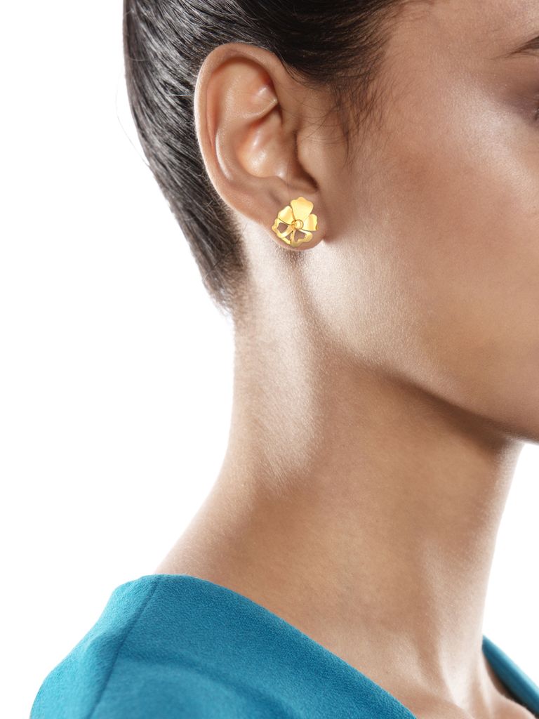 Taffeta Gold Earrings