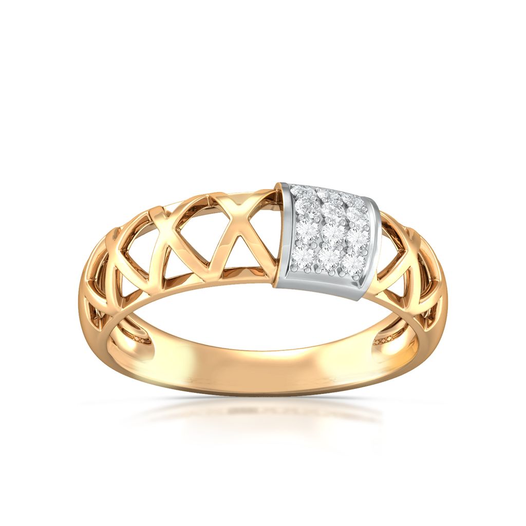 Golden Weave Diamond Rings alternate view 3