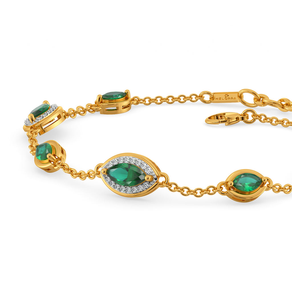 Green Glow Gemstone Bracelets