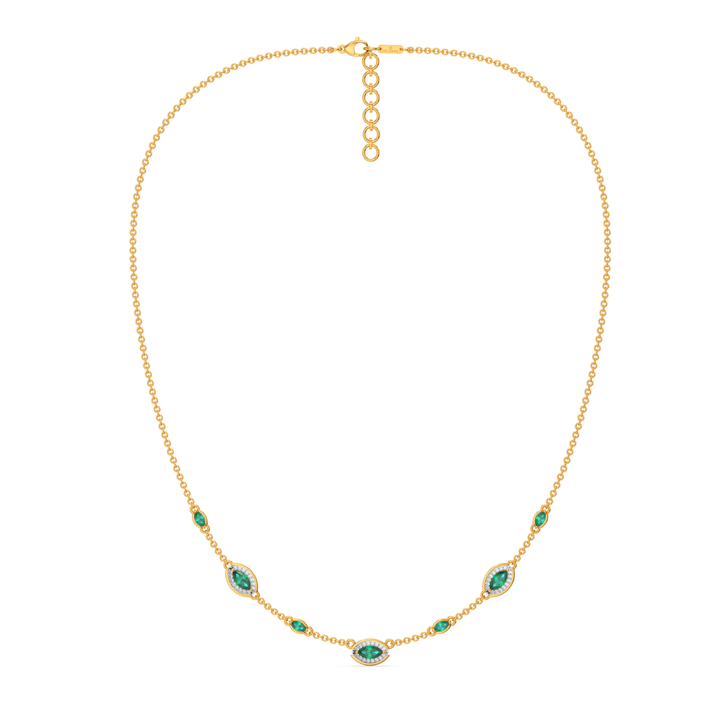 Green Glow Gemstone Necklaces