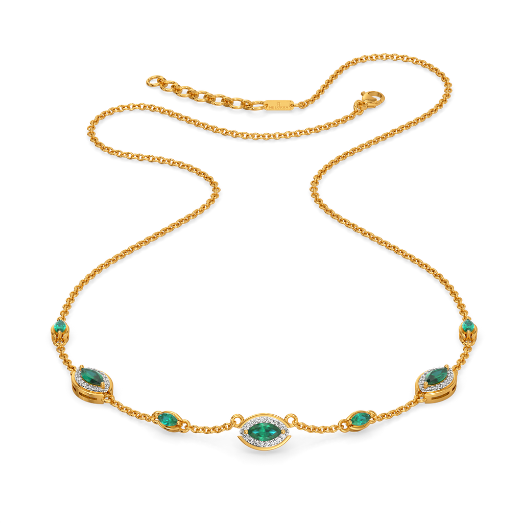 Green Glow Gemstone Necklaces