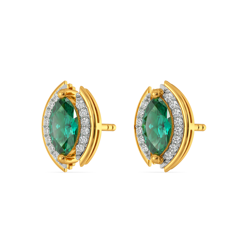 Green Glow Gemstone Earrings