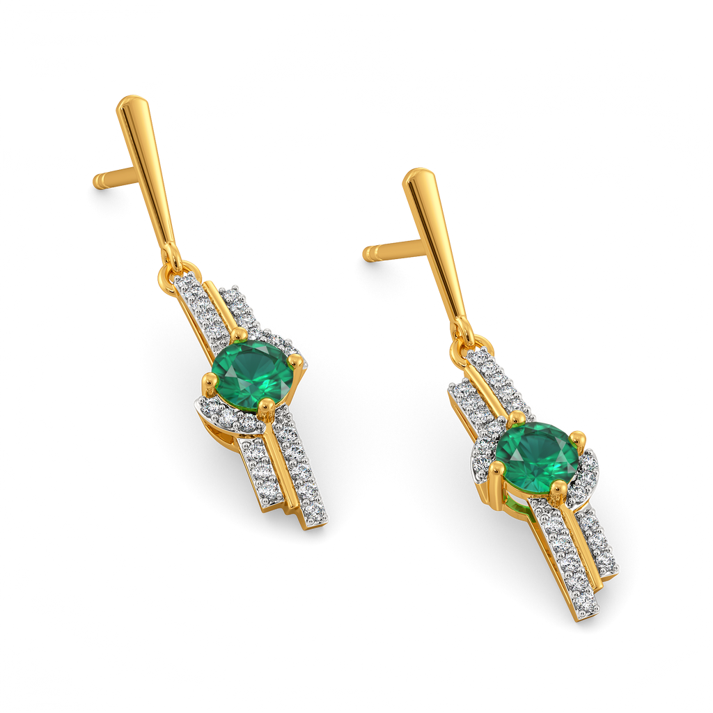 Botanical Radiance Gemstone Earrings