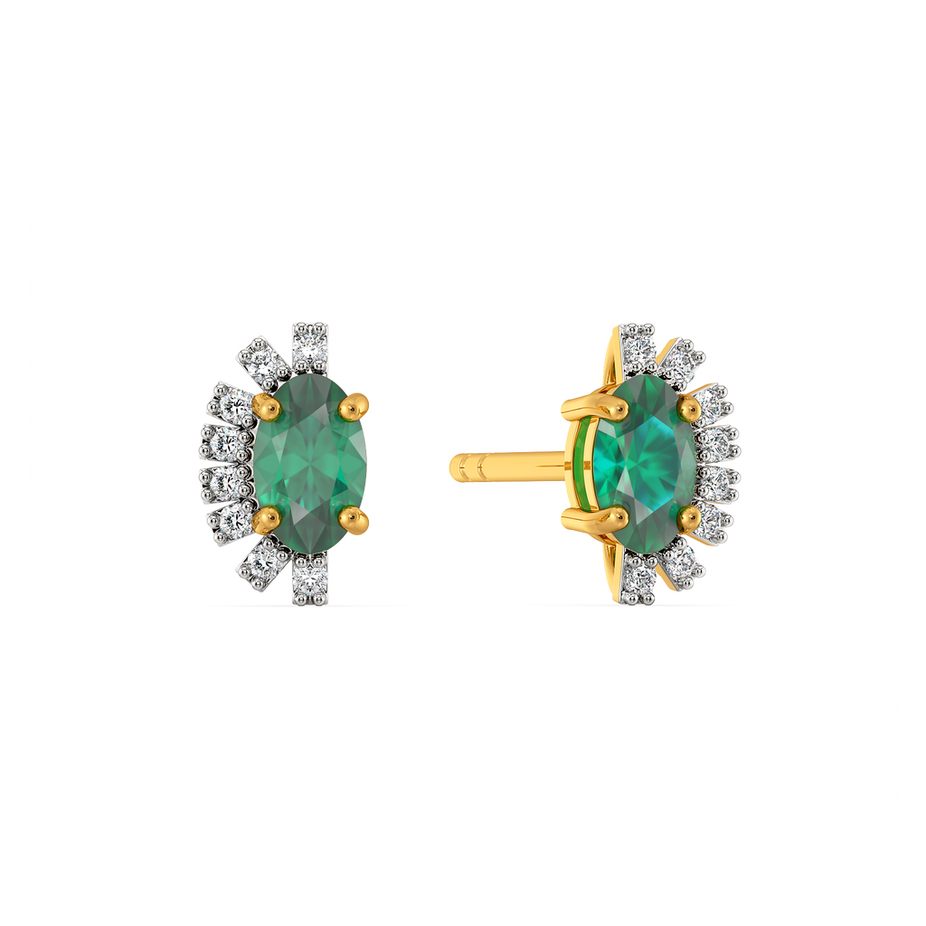 Botanical Radiance Gemstone Earrings