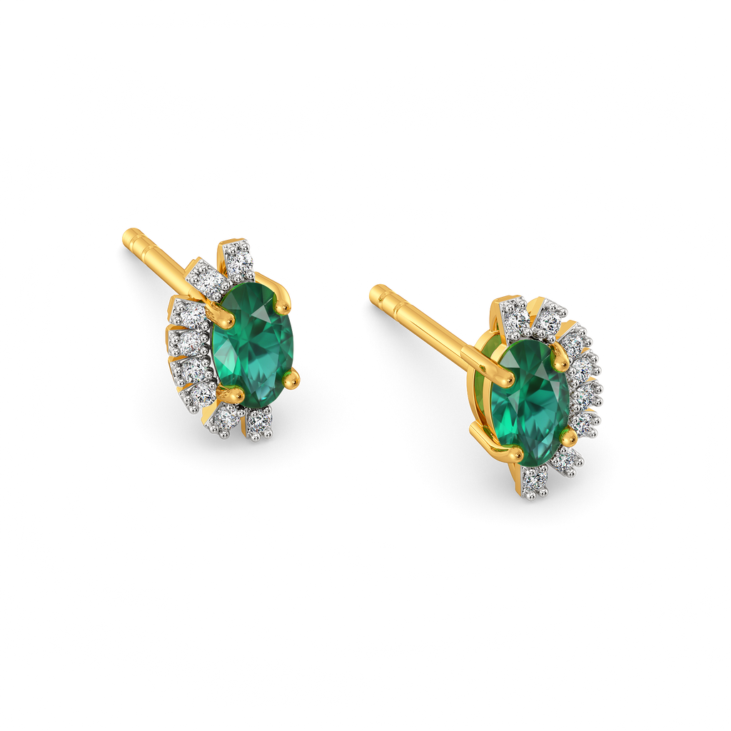 Botanical Radiance Gemstone Earrings