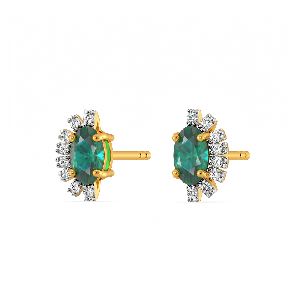 Botanical Radiance Gemstone Earrings