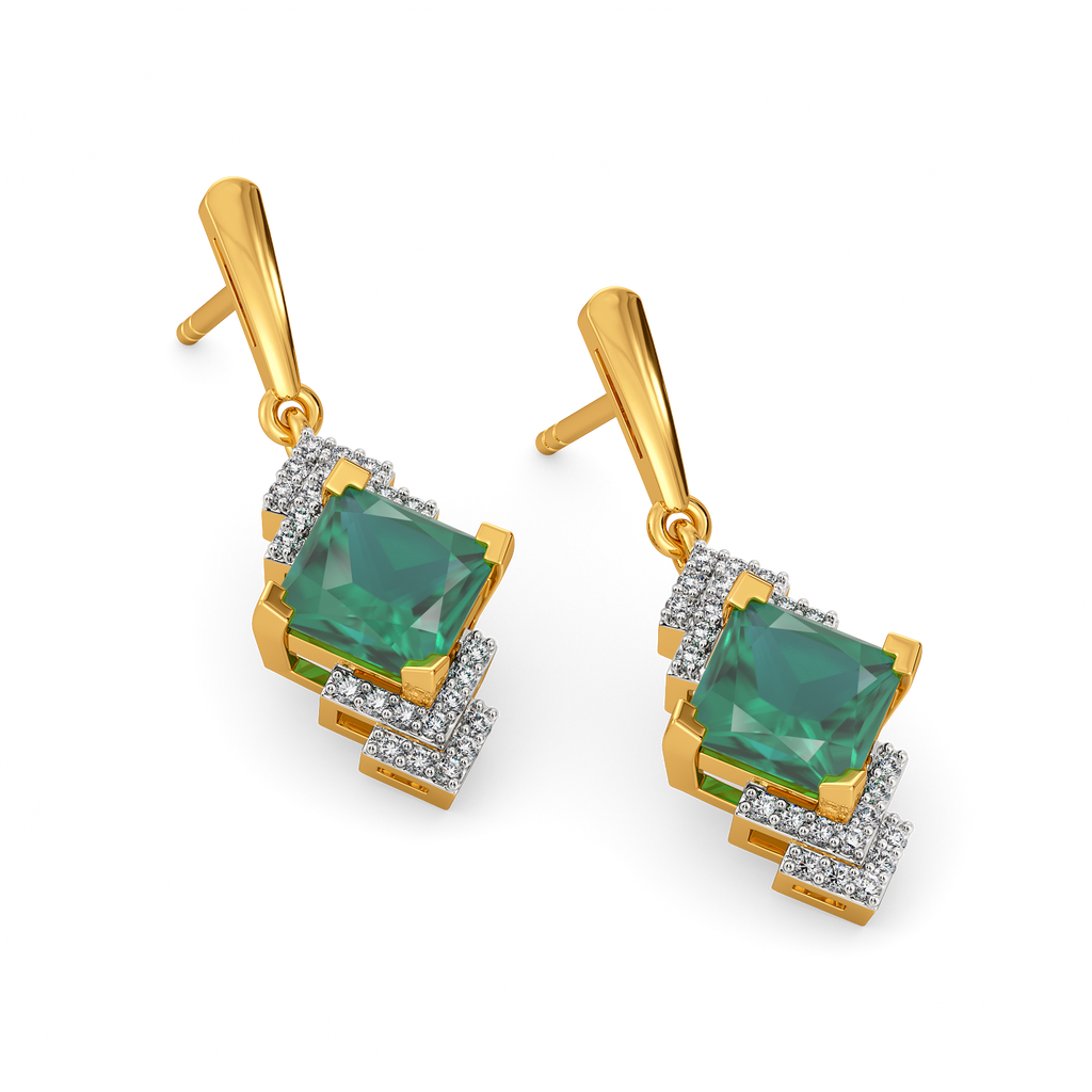 Citrusy Gemstone Earrings