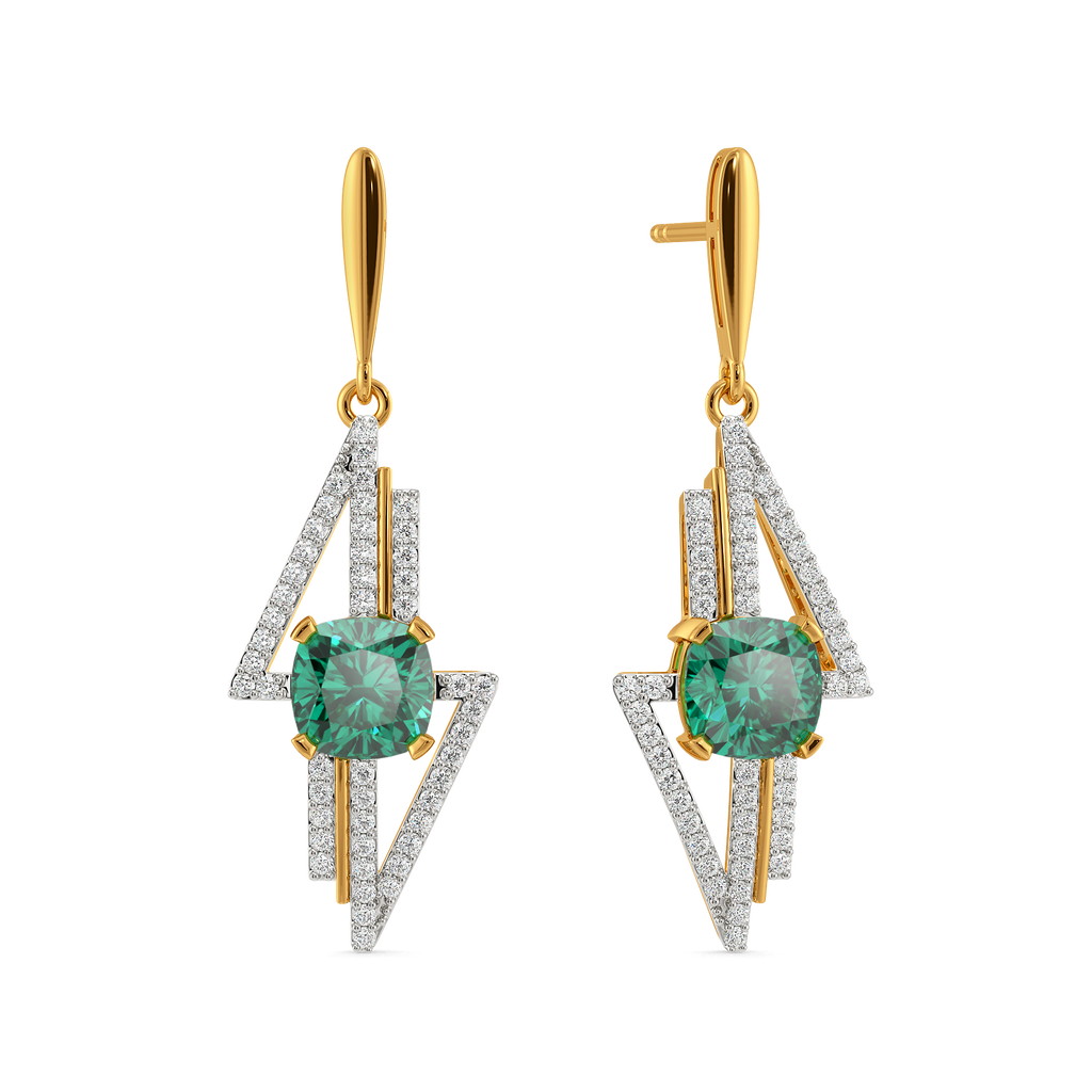 Green Revival Gemstone Earrings
