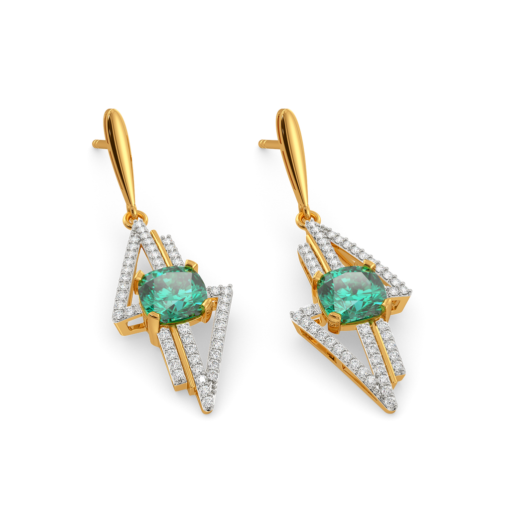 Green Revival Gemstone Earrings
