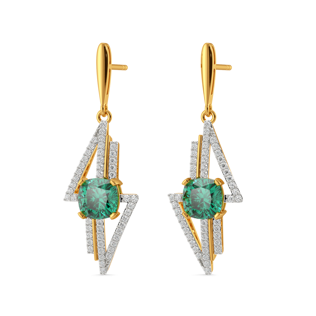 Green Revival Gemstone Earrings