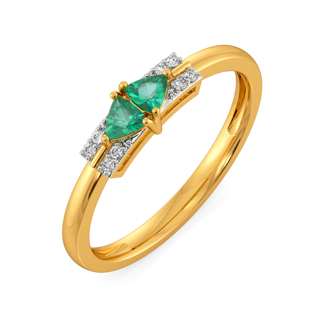Vibrant Green Gemstone Rings