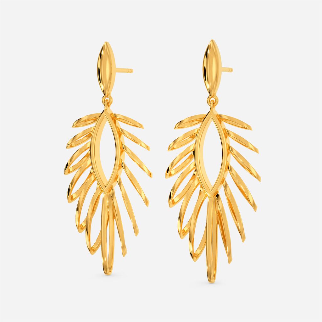 Puffer Up Gold Earrings