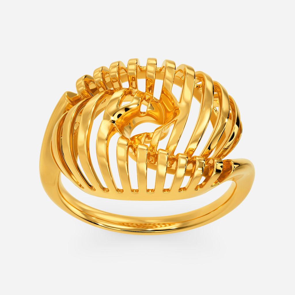 XXL Twirl Gold Rings alternate view 3