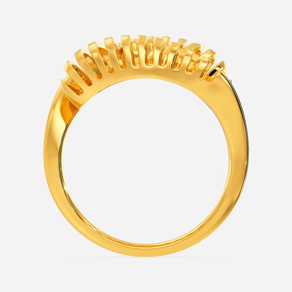 XXL Twirl Gold Rings image