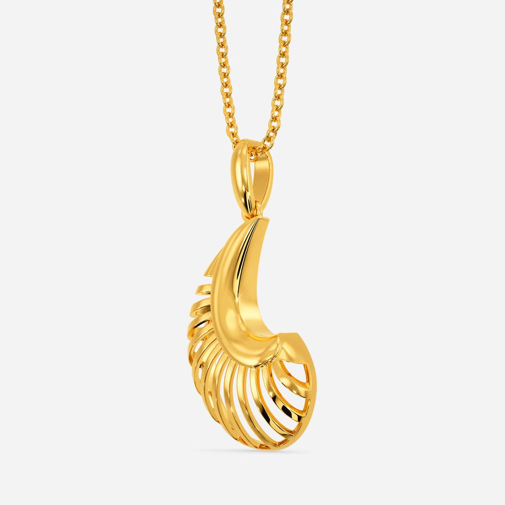 XXL Twirl Gold Pendants