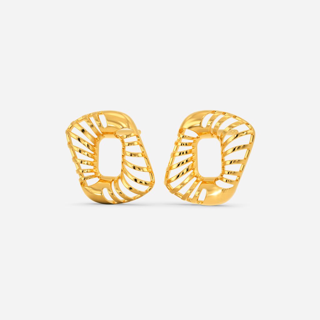 Fantastical Swirl Gold Earrings