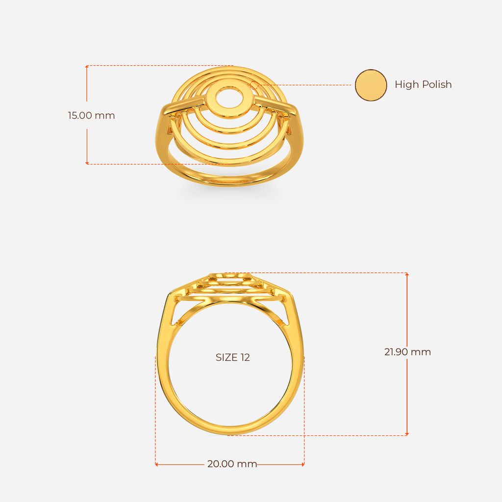 Crino Layers Gold Rings image