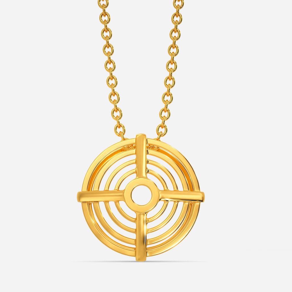 Crino Layers Gold Pendants