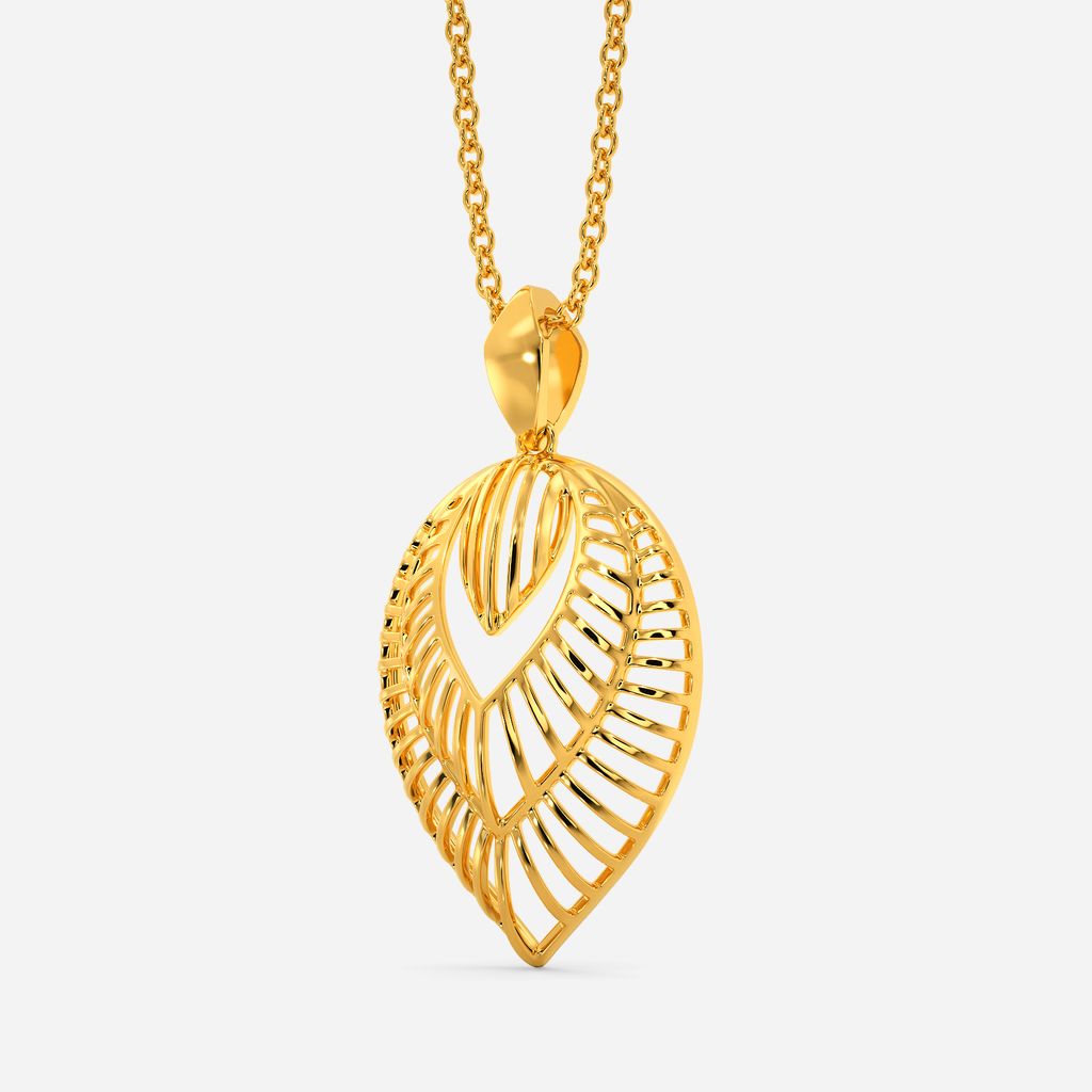 Petal Puff Play Gold Pendants