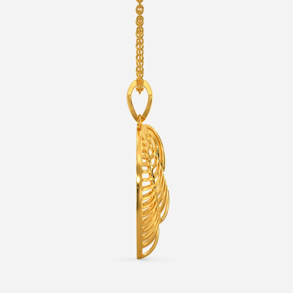 Petal Puff Play Gold Pendants