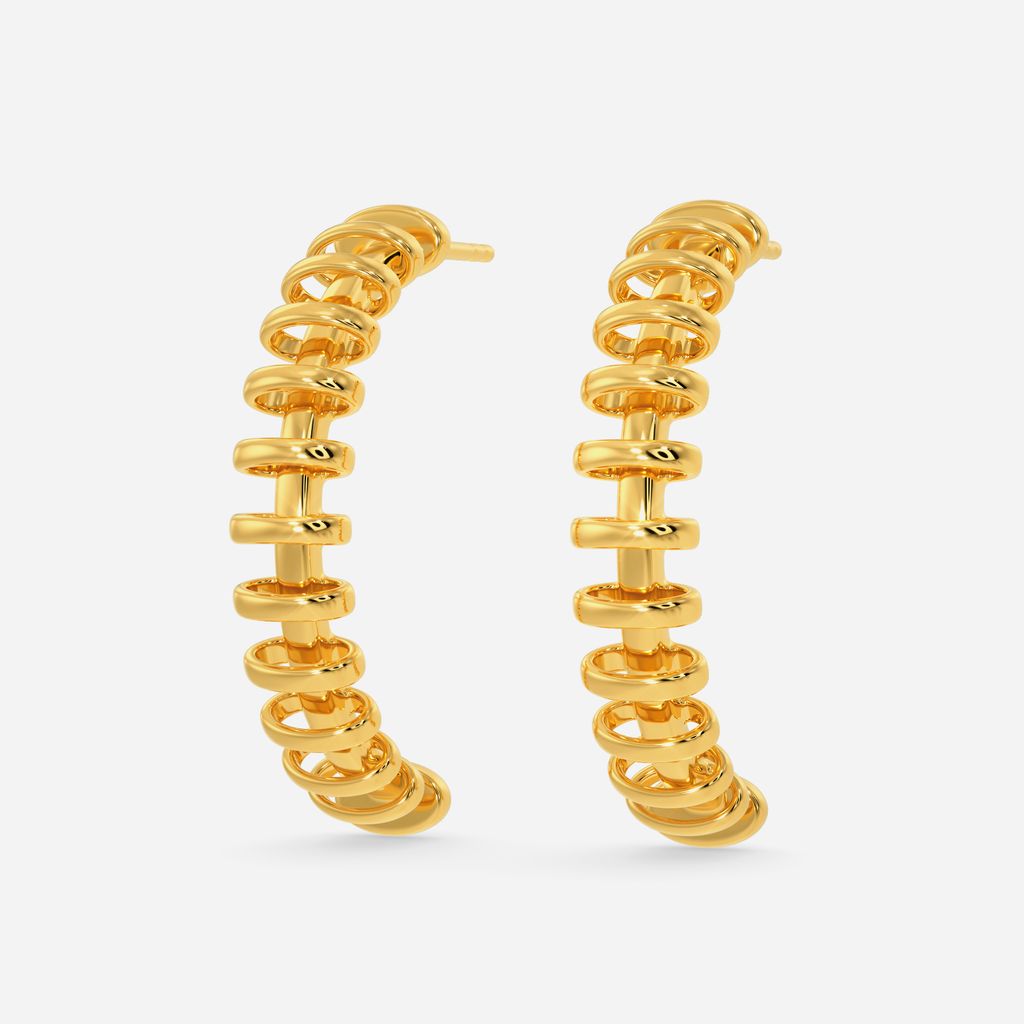 Max Mantra Gold Earrings