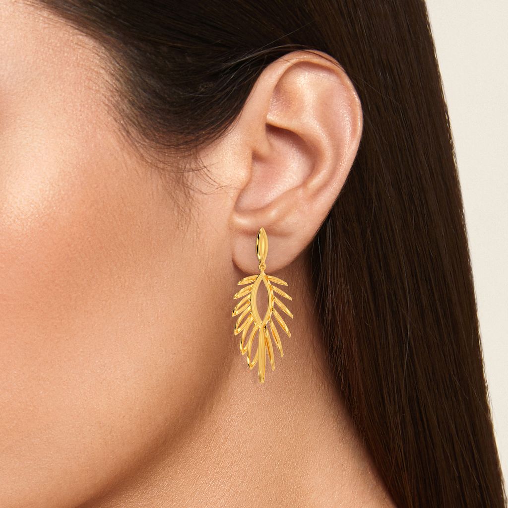 Puffer Up Gold Earrings